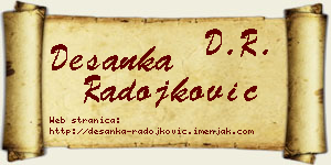 Desanka Radojković vizit kartica